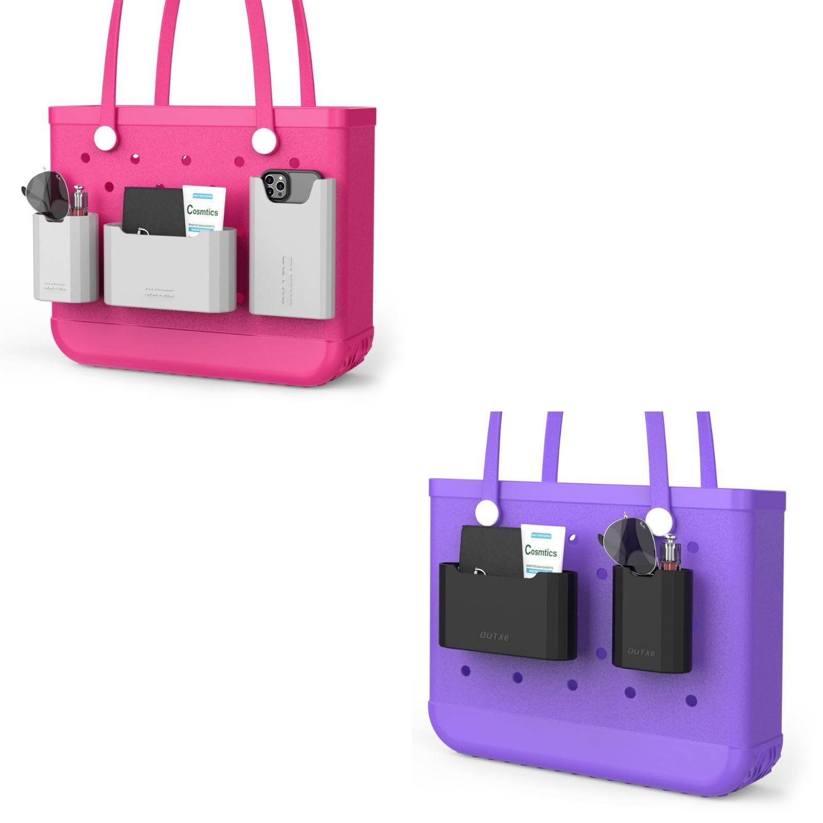 2660 Silicone Bogg Bag Accessories Set Bogg Bag Cell Phone Holder